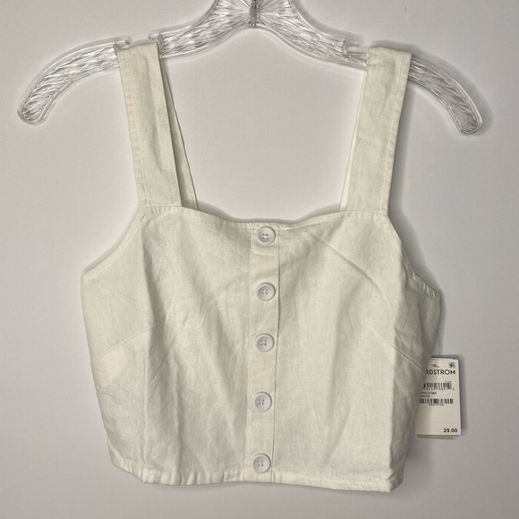 NWT BP XS linen Crop top - Picture 2 of 4